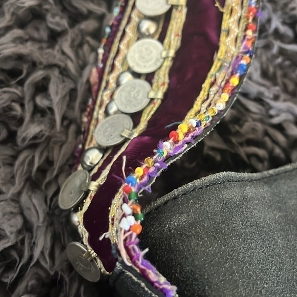 Dassios “Unique Piece” Genuine Leather Luxury Handbag Large Boho Hobo Tassel Bag - Picture 13 of 13